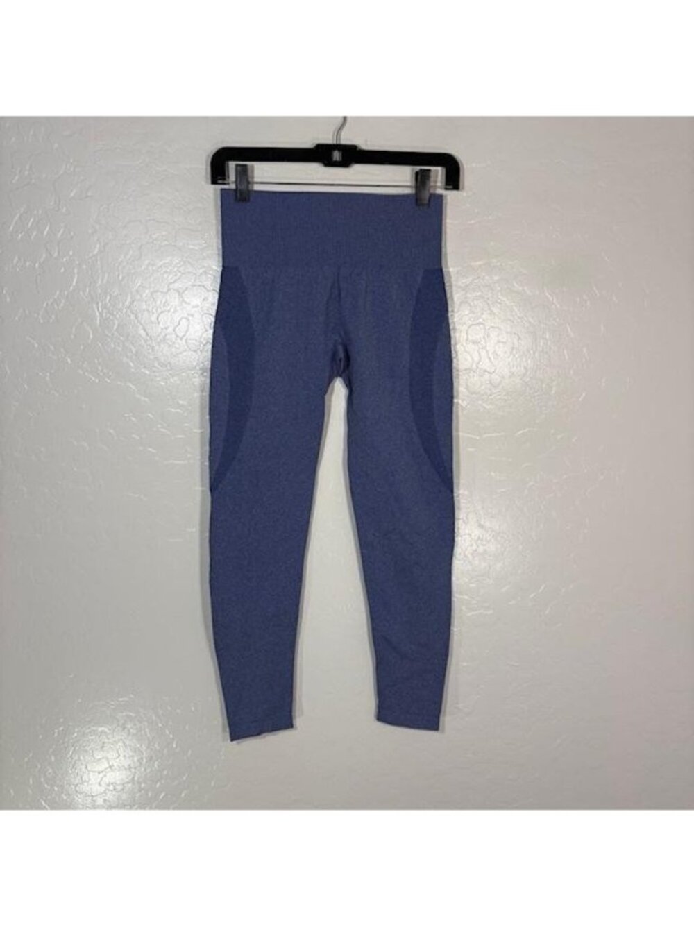 NVGTN Leggings Womens M Blue High Rise Ankle Seamless Yoga Pants Gym Athletic